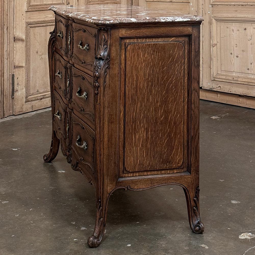 Commode francese Luigi XIV del XIX secolo con piano in marmo ~ Cassettone in vendita 8