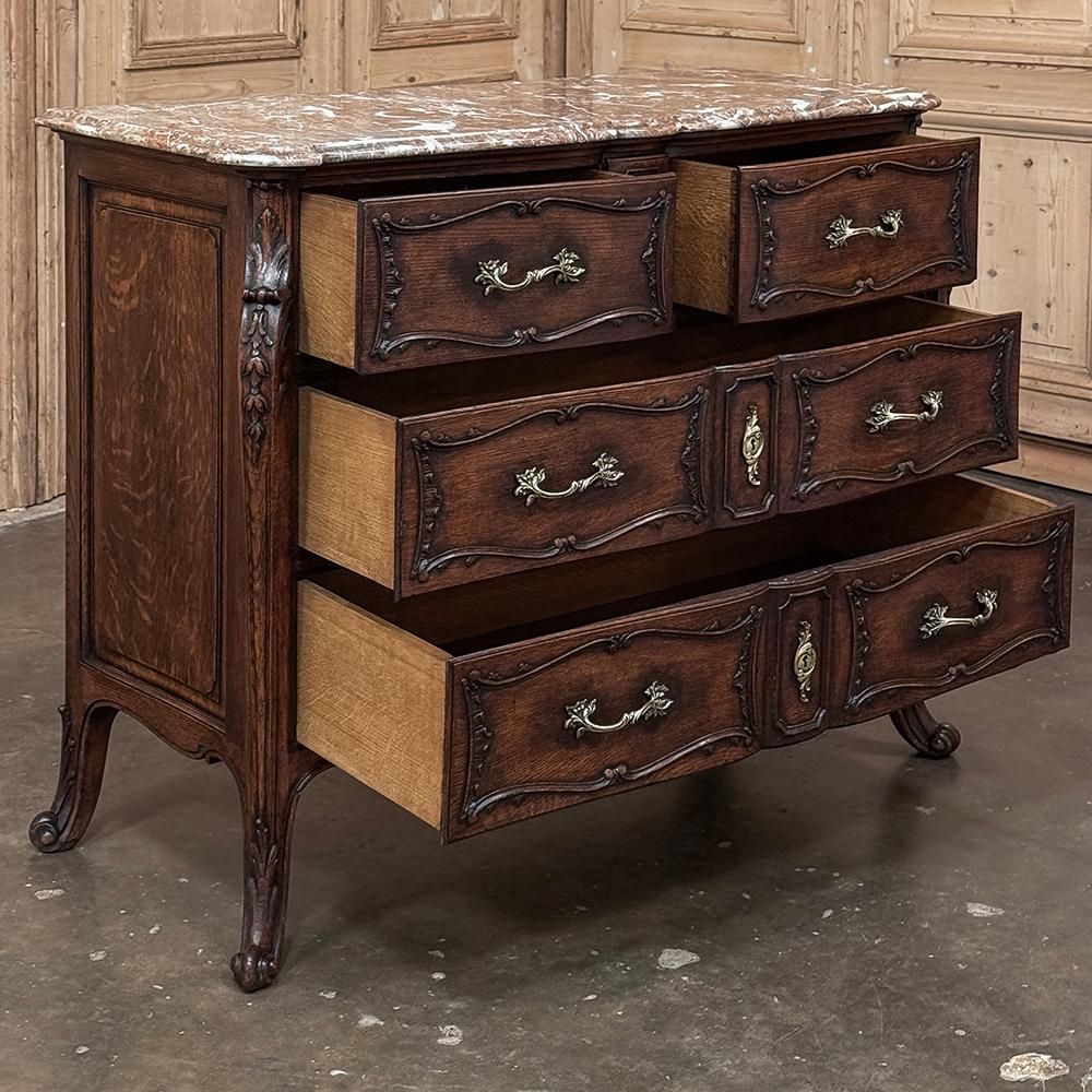 Commode francese Luigi XIV del XIX secolo con piano in marmo ~ Cassettone in vendita 9