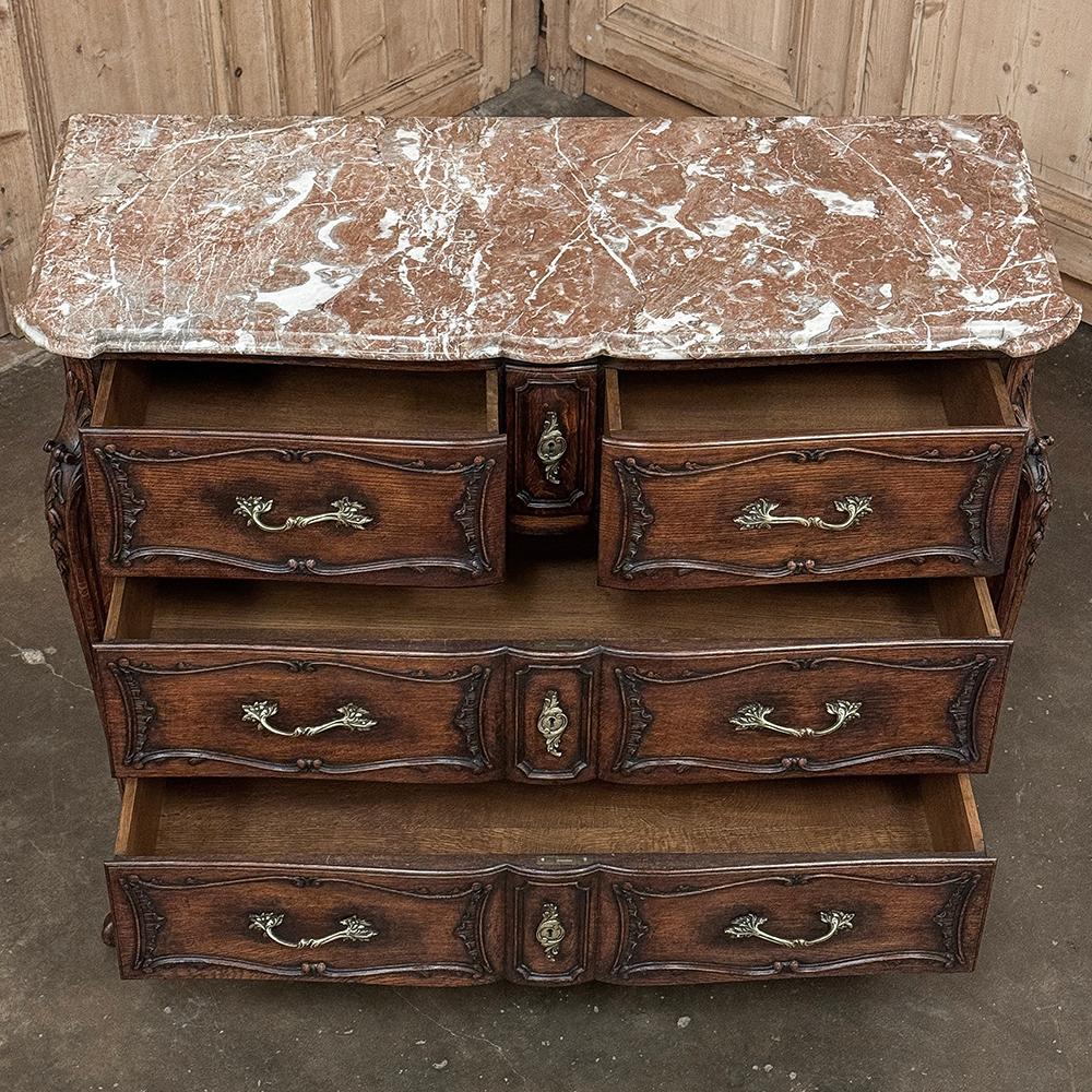 Commode francese Luigi XIV del XIX secolo con piano in marmo ~ Cassettone in vendita 10