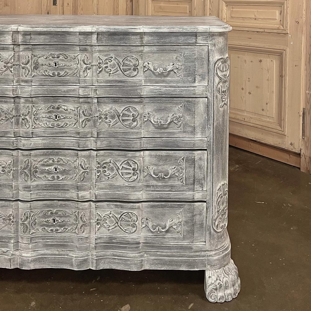 19th Century French Louis XIV Painted Commode For Sale 4