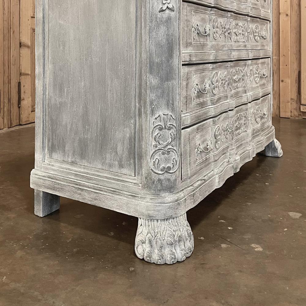 19th Century French Louis XIV Painted Commode For Sale 5