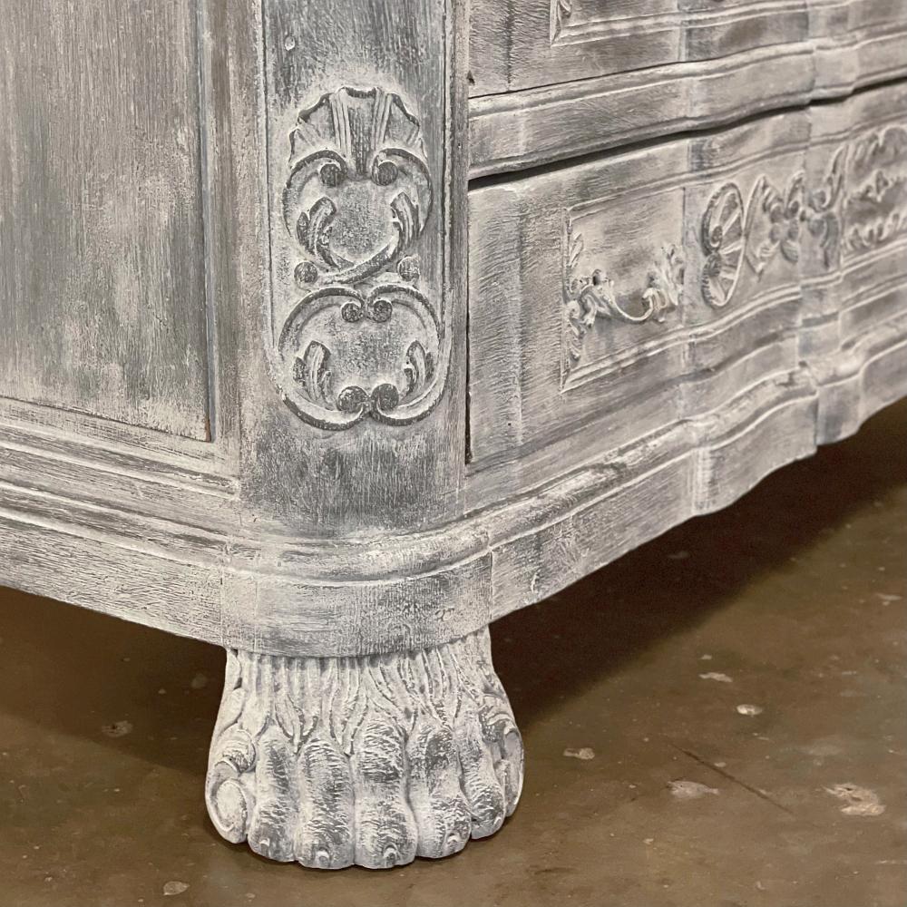 19th Century French Louis XIV Painted Commode For Sale 6