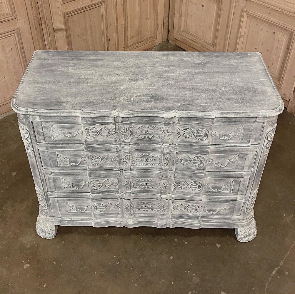 19th Century French Louis XIV Painted Commode For Sale 8