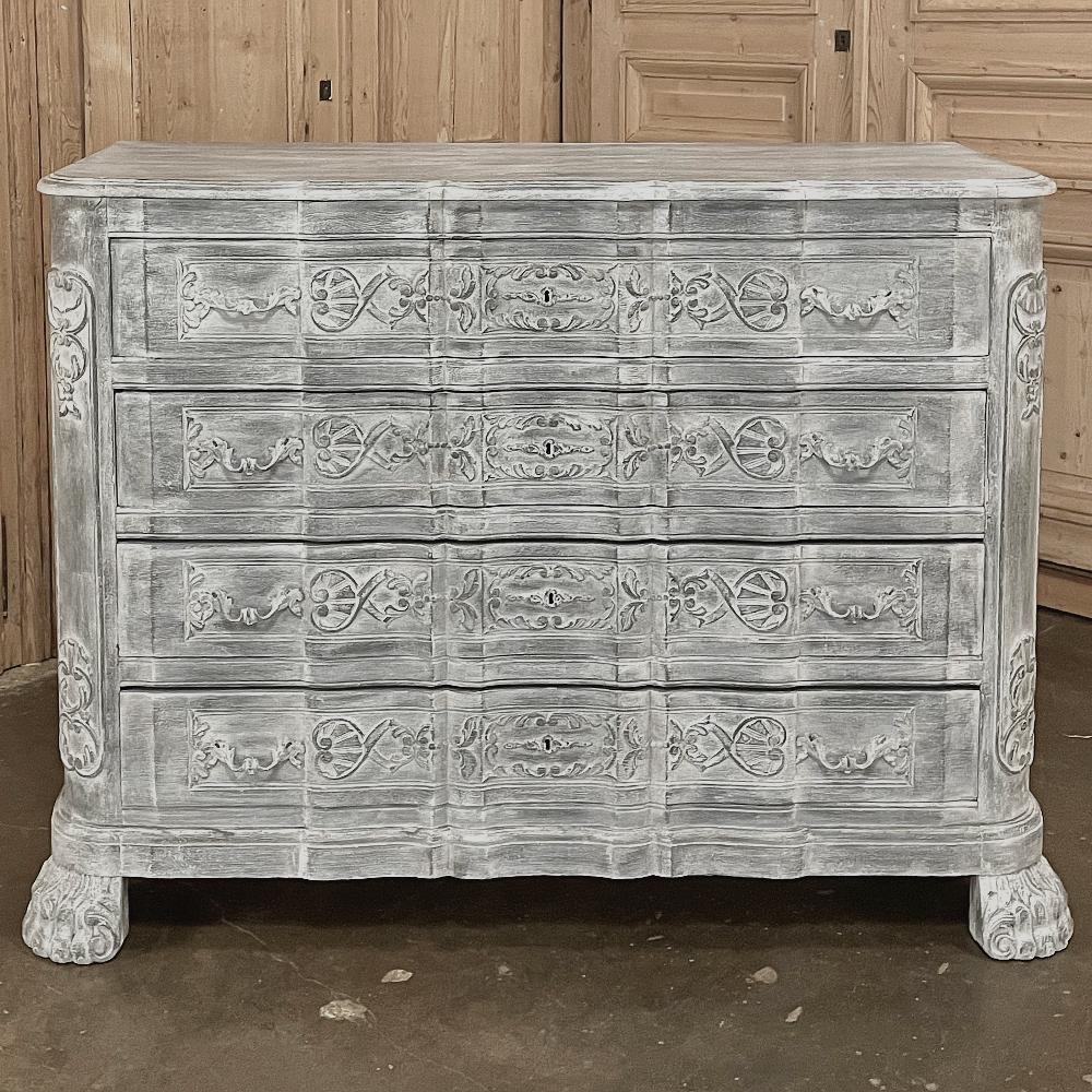 Late 19th Century 19th Century French Louis XIV Painted Commode For Sale
