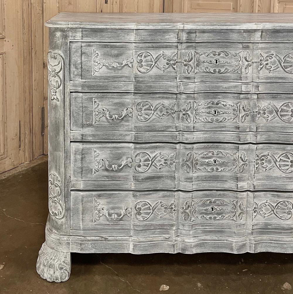 19th Century French Louis XIV Painted Commode For Sale 2