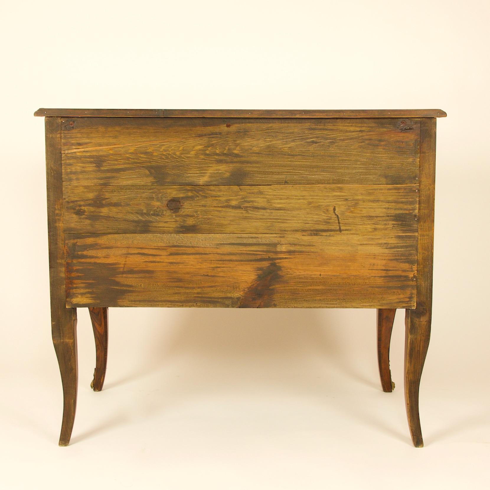 19th Century French Louis XIV Régence Trelliswork Marquetry Commode or Sauteuse For Sale 2