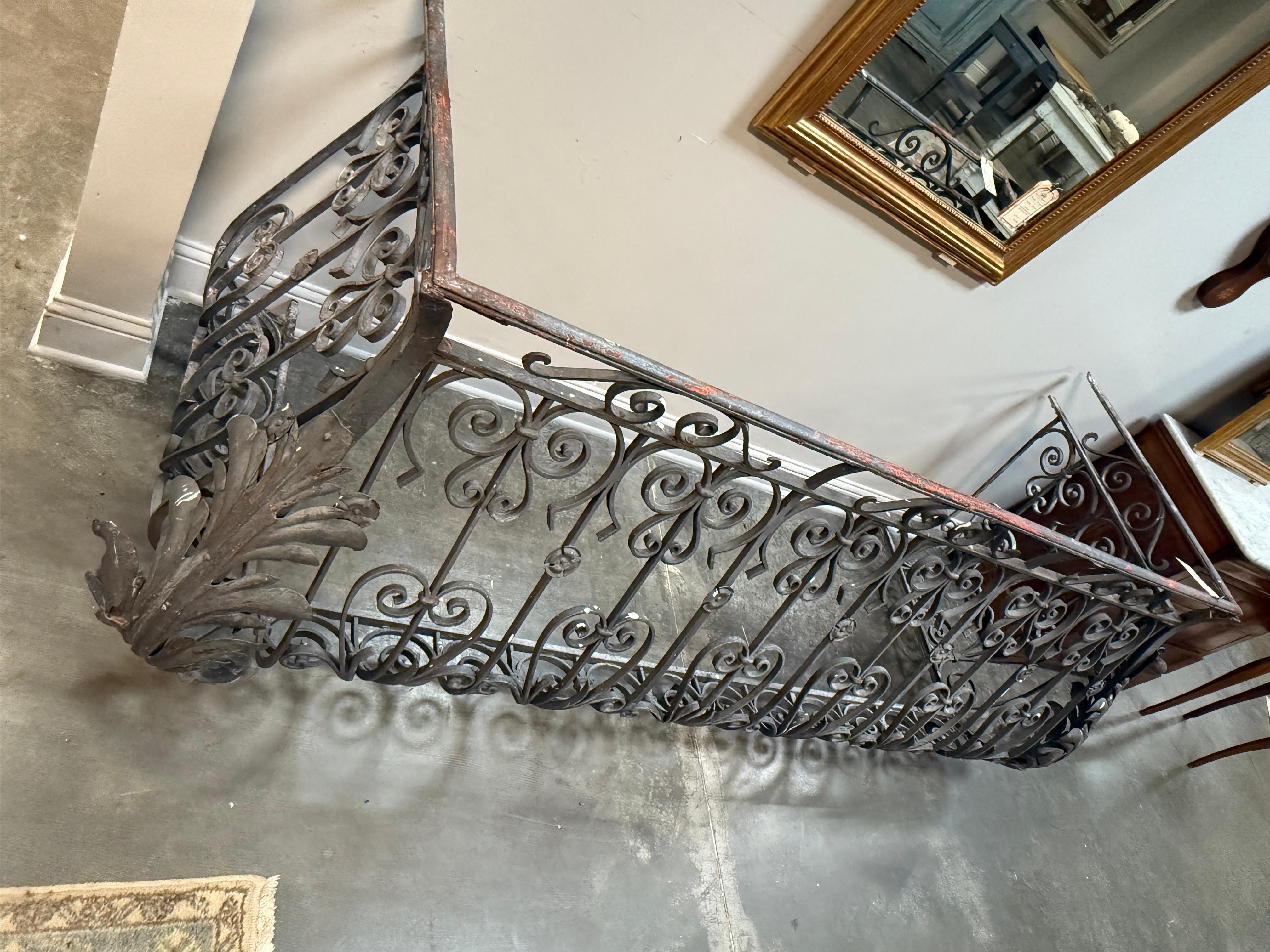 19th Century French Louis XIV style balcony railing For Sale 6