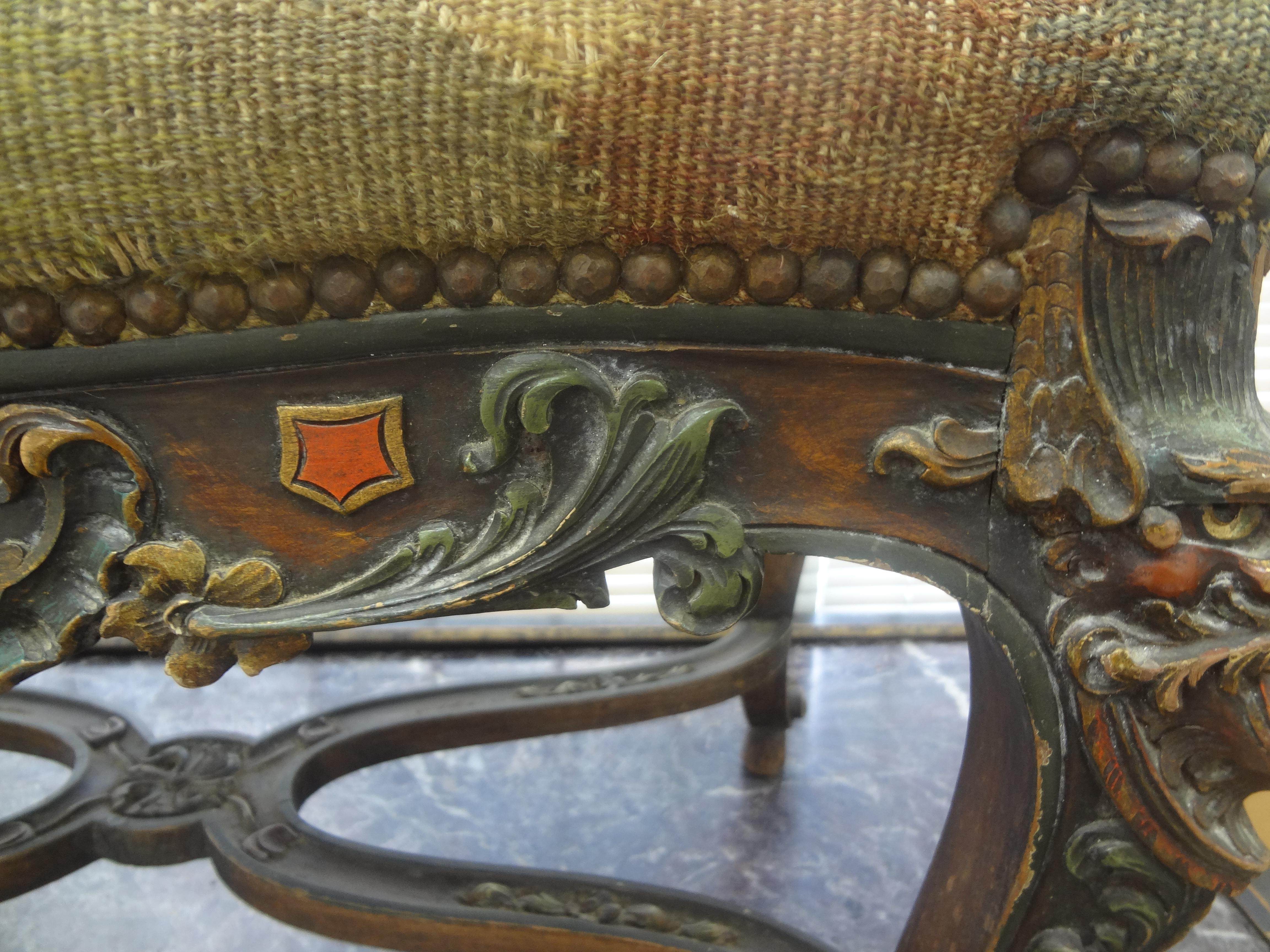 19th Century French Louis XIV Style Bench For Sale 9