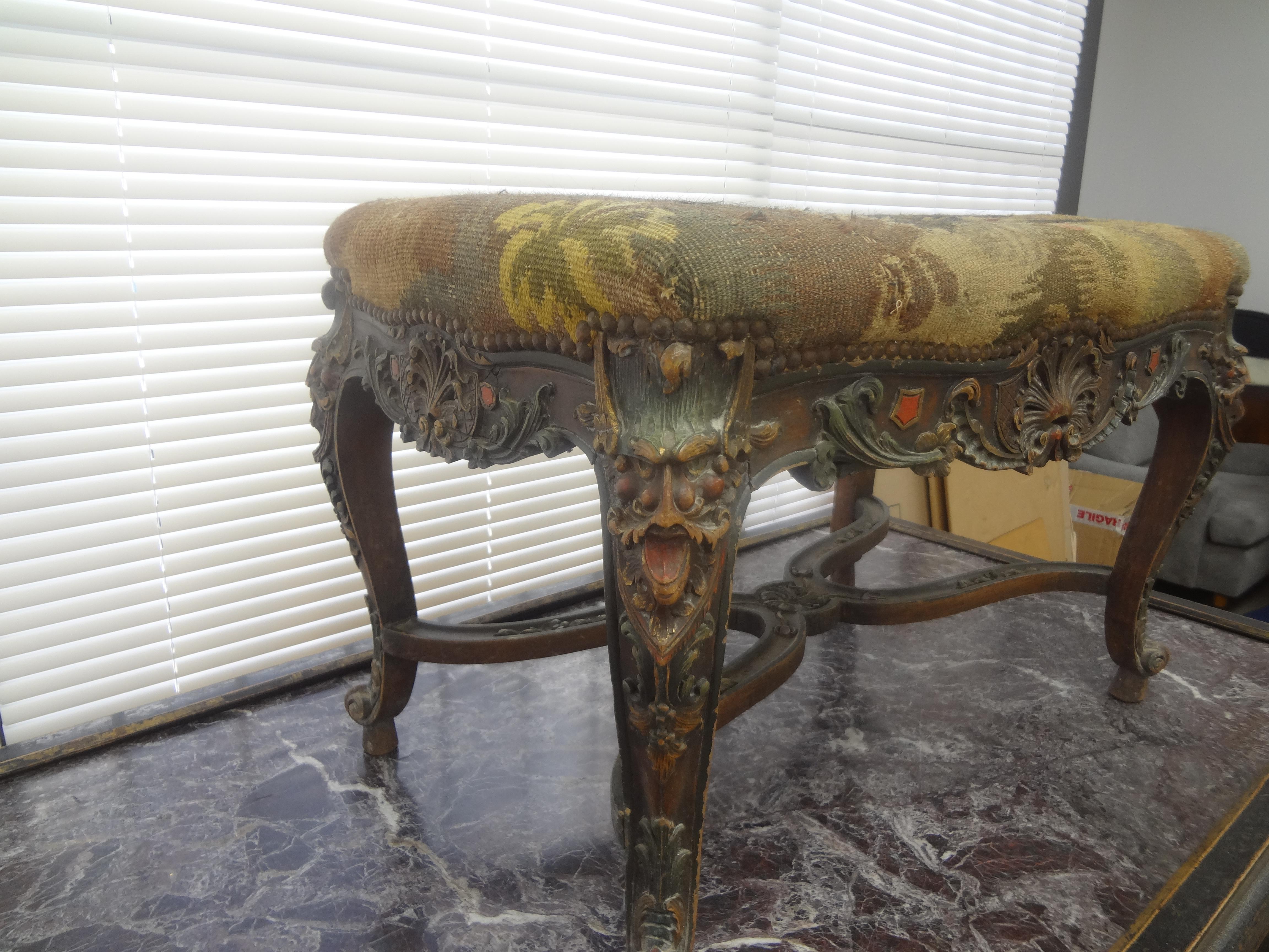 19th Century French Louis XIV Style Bench For Sale 1