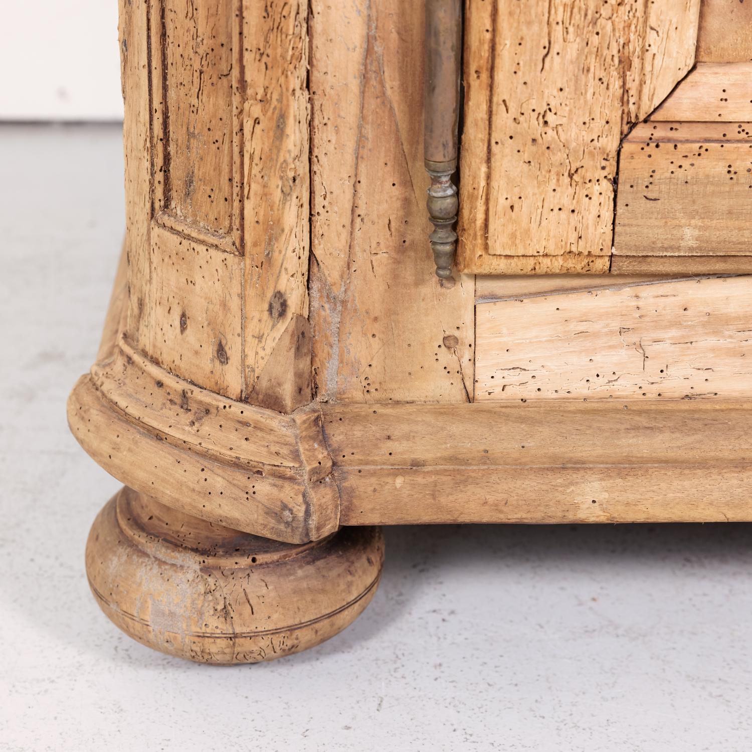 19th Century French Louis XIV Style Bleached Walnut Buffet Deux Corps 8