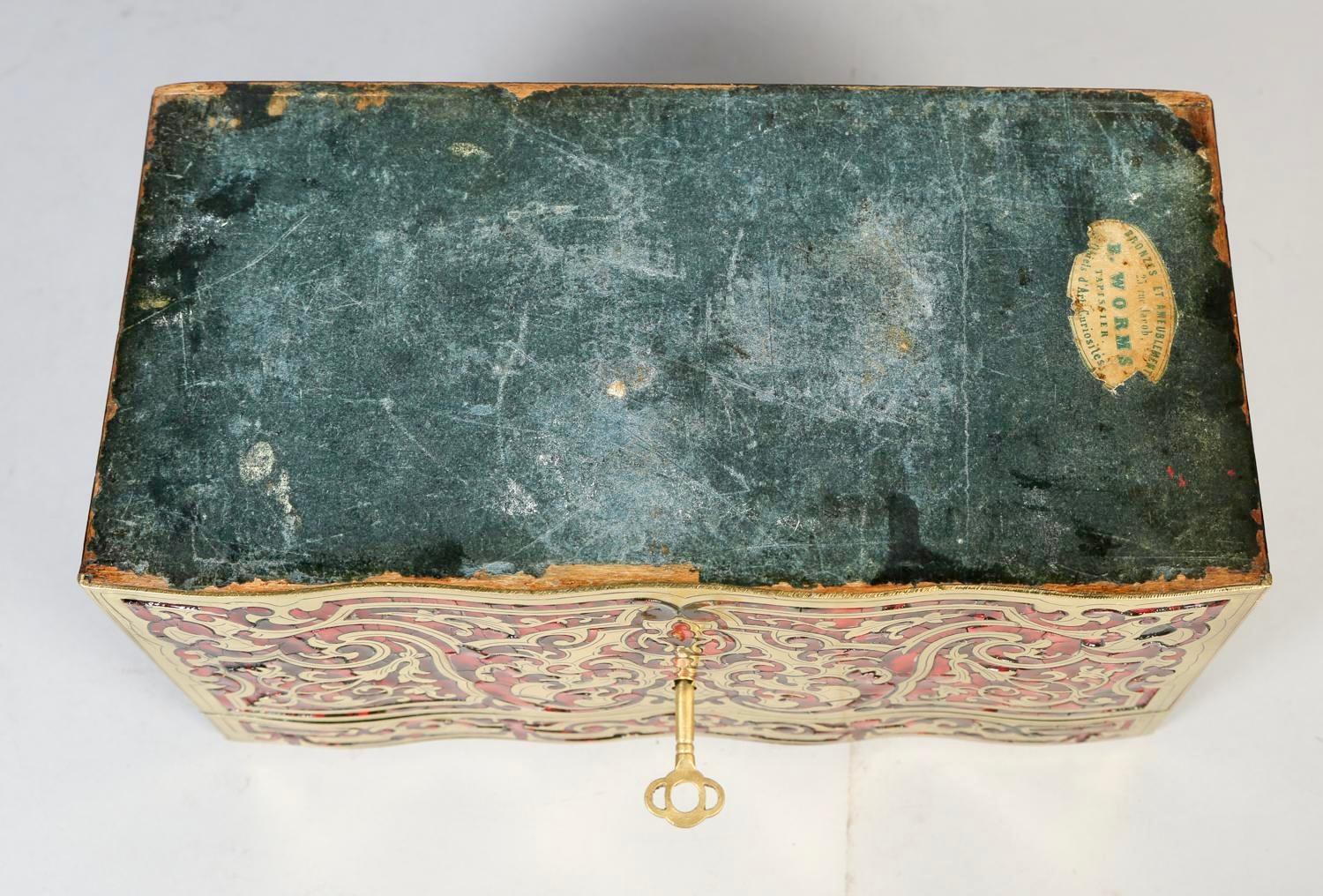 Porta tè Boulle francese del XIX secolo in stile Luigi XIV in vendita 4
