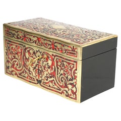 19th Century French Louis XIV Style Boulle Tea Caddy