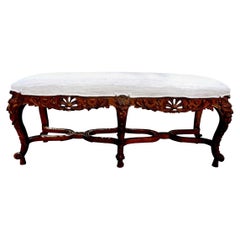 19th Century French Louis XIV Style Giltwood Bench