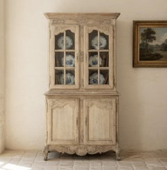 19th Century French Louis XIV Two-Tiered Bookcase ~ China Buffet