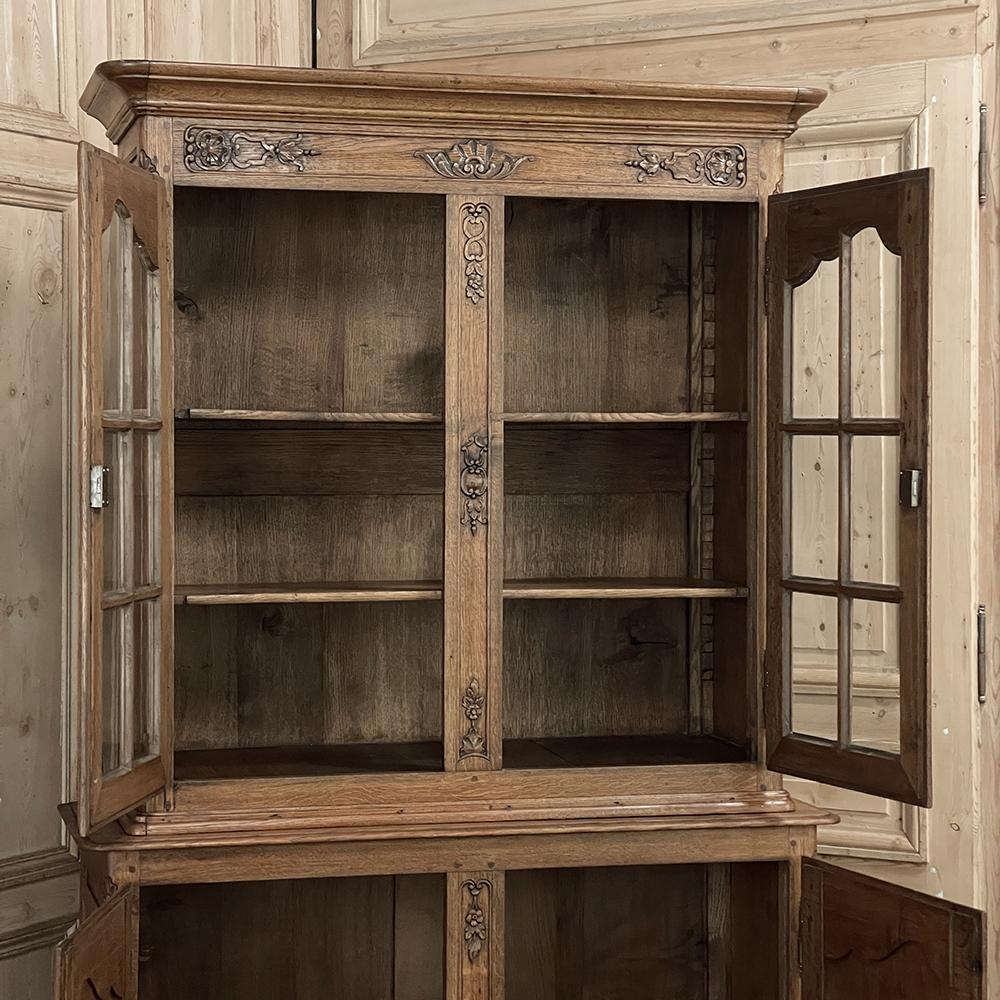 Zweistöckiges Bücherregal ~ China Buffet, Französisch Louis XIV.-Stil, 19. Jahrhundert (Messing) im Angebot