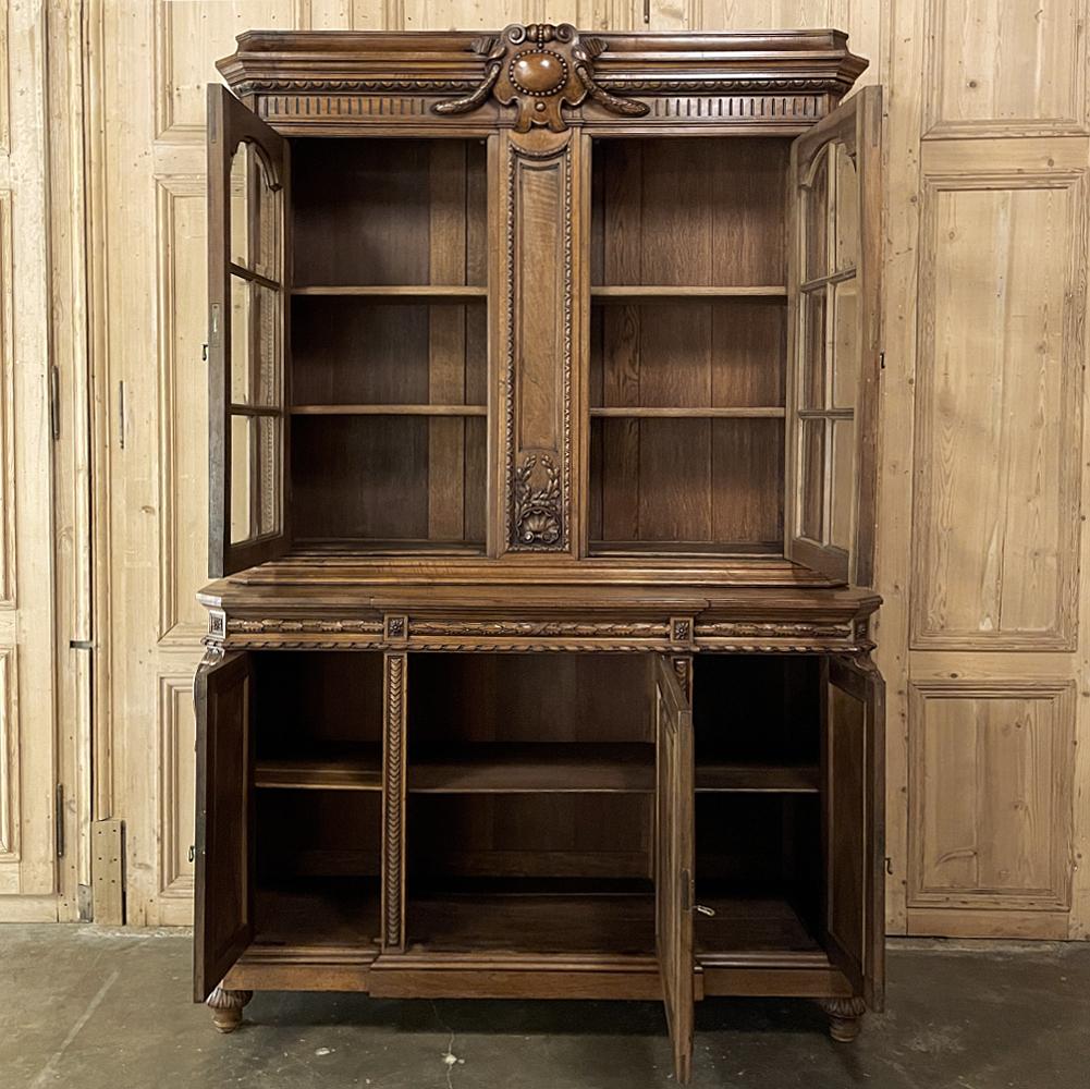 Libreria francese Luigi XIV in noce del XIX secolo in vendita 1