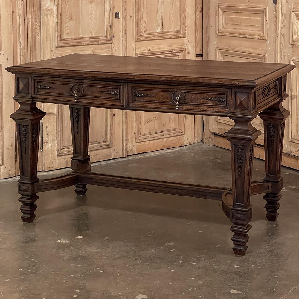 19th Century French Louis XIV Writing Table, Desk In Good Condition For Sale In Dallas, TX