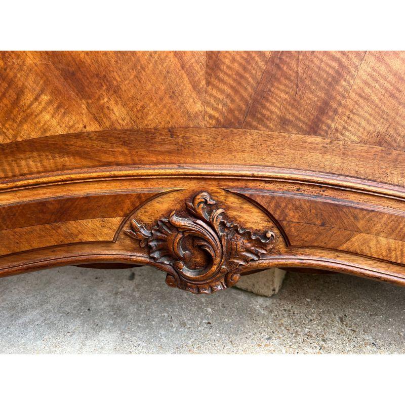 19th Century French Louis XV Bed Carved Walnut Parisian Rococo by George Guerin 14
