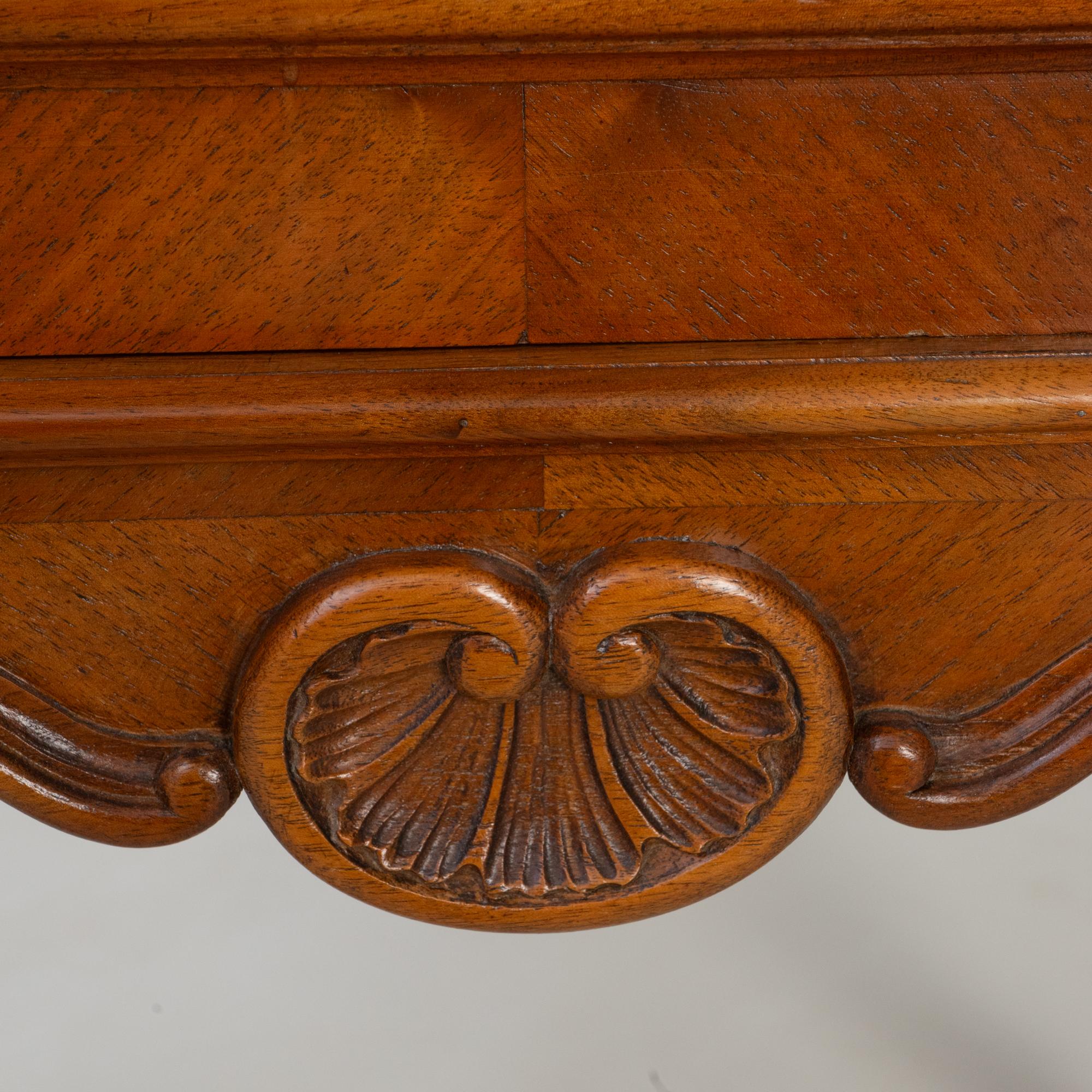 19th Century French Louis XV Bedside Table With Marble Top im Angebot 5