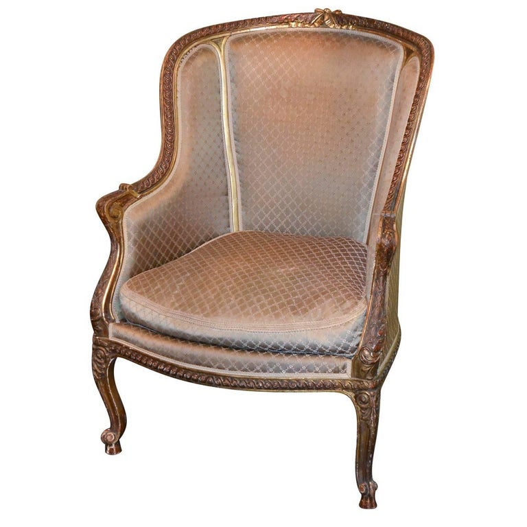 French Louis XV–Style  Bergère, ca. 1890
