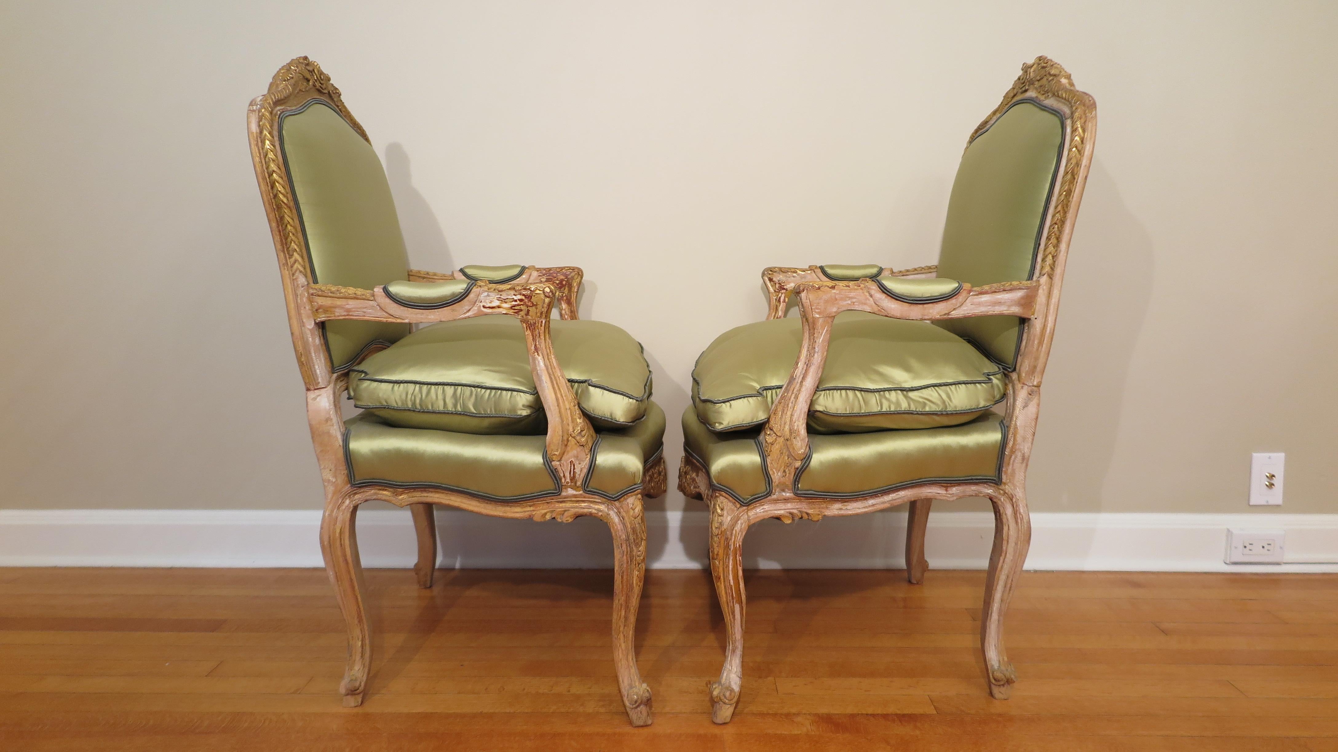 19th Century French Louis XV Bergères Chairs In Good Condition In New York, NY