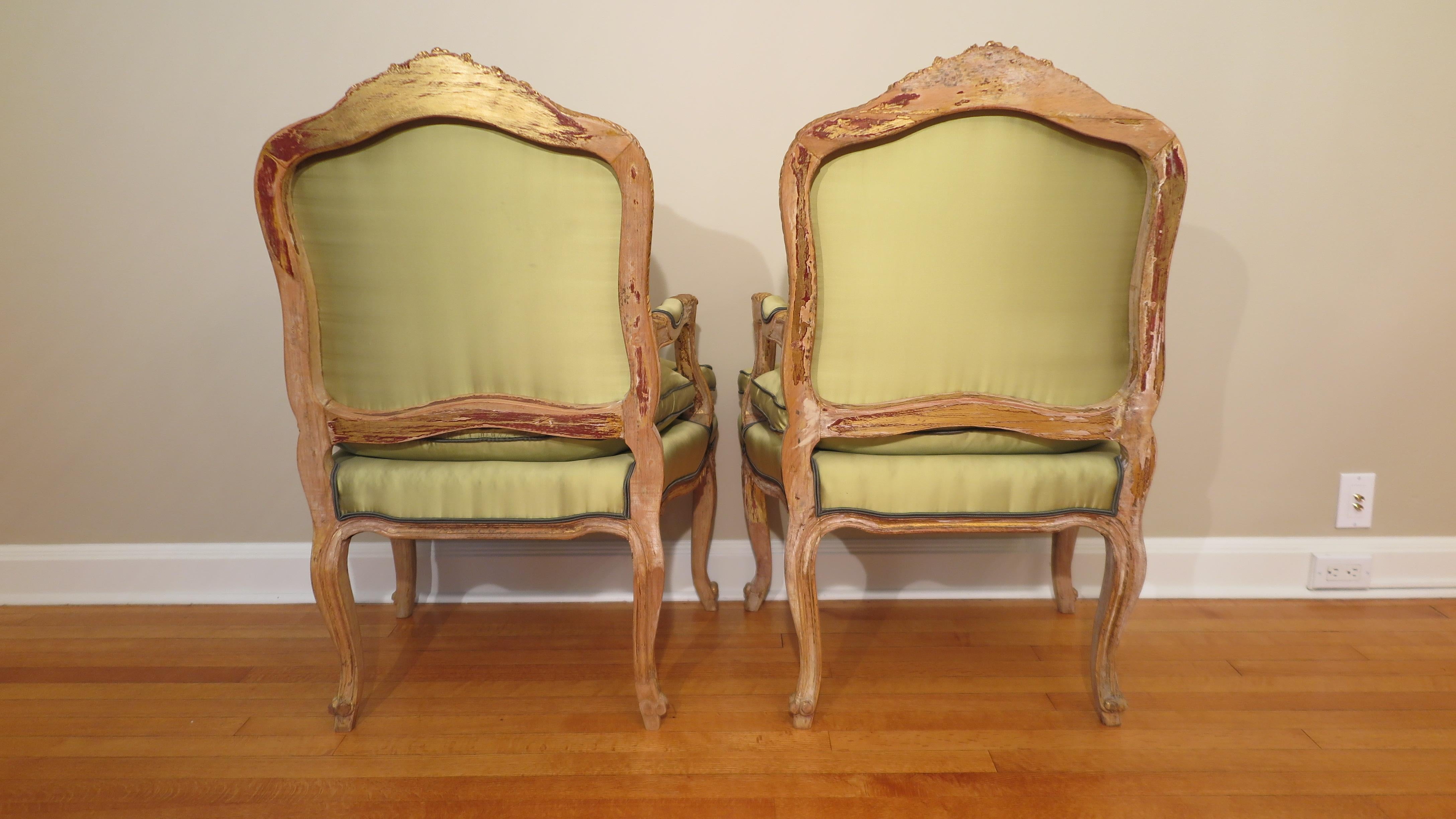 Mid-19th Century 19th Century French Louis XV Bergères Chairs