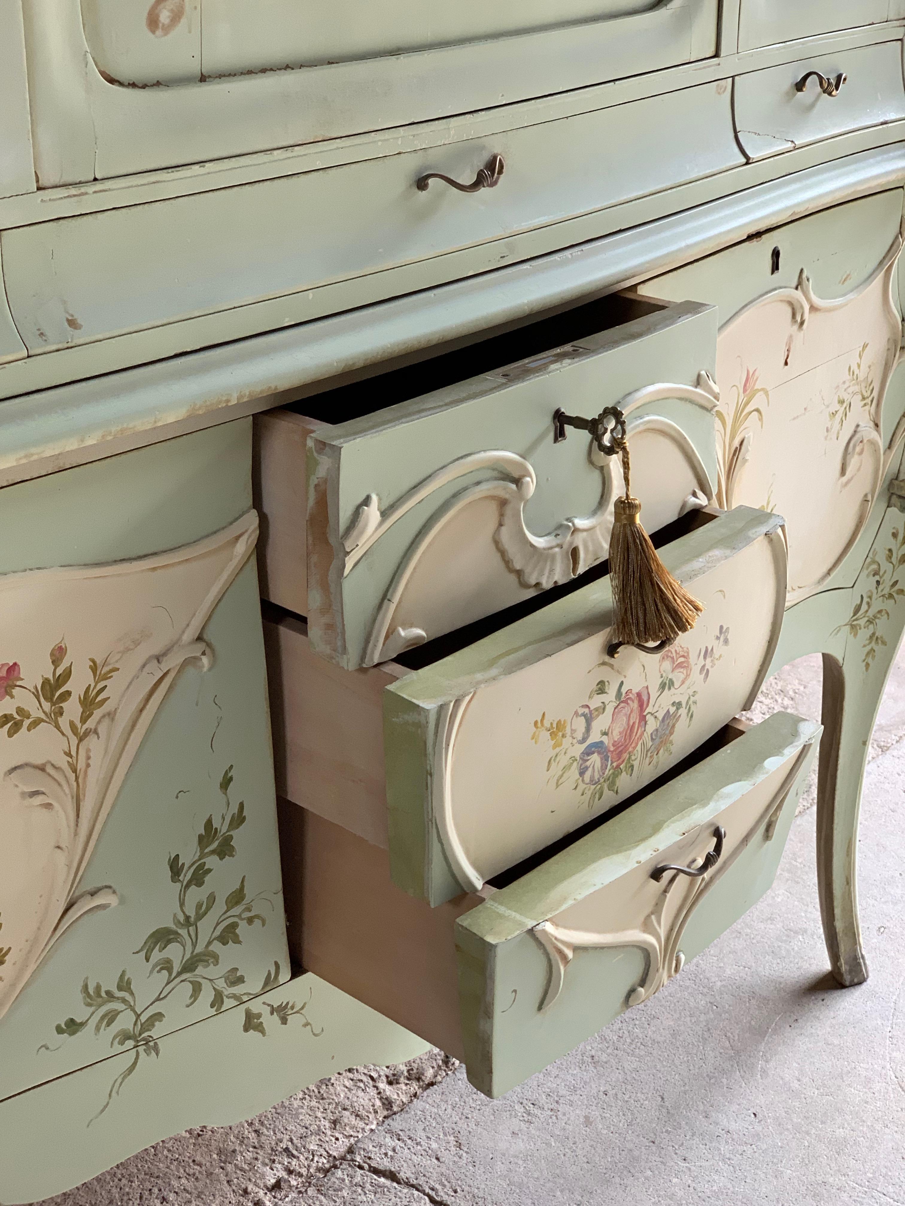 19th Century French Louis XV Cabinet Commode, France, circa 1890 In Good Condition In Longdon, Tewkesbury