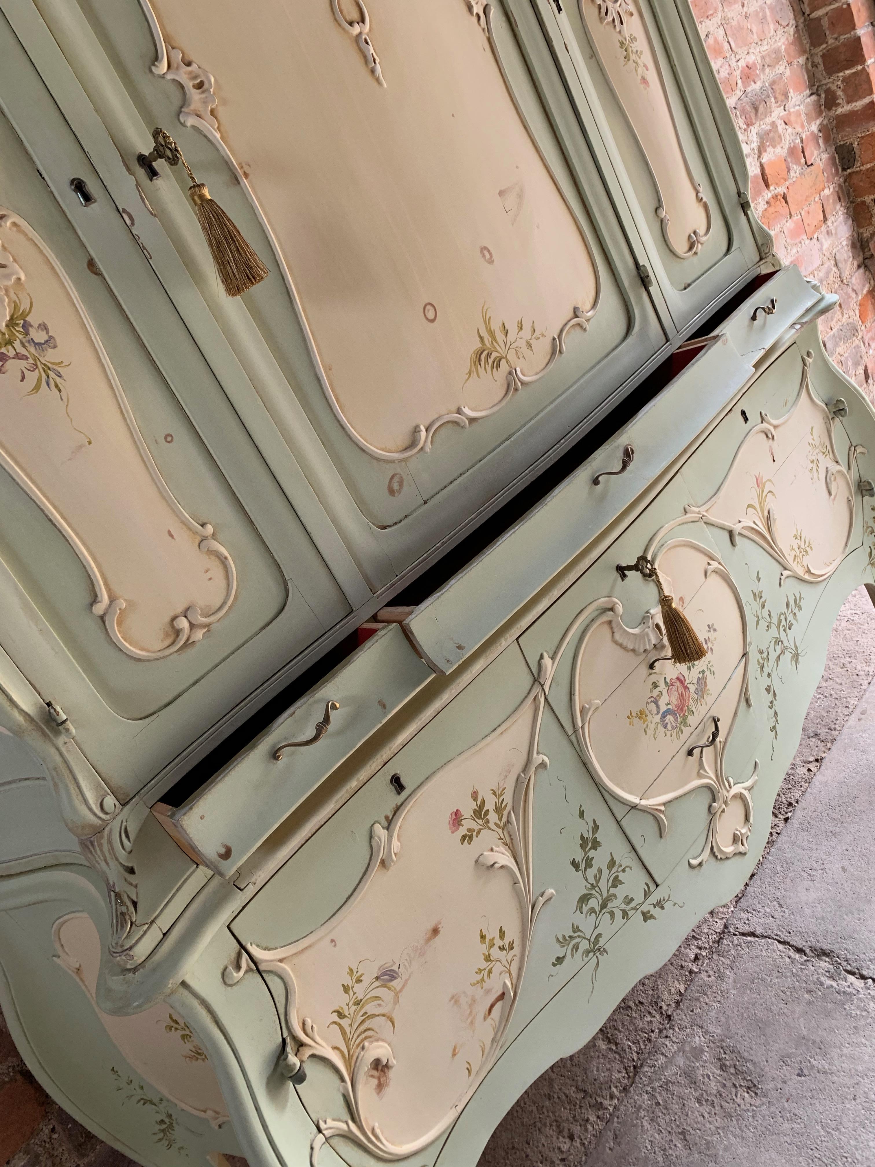 Paint 19th Century French Louis XV Cabinet Commode, France, circa 1890