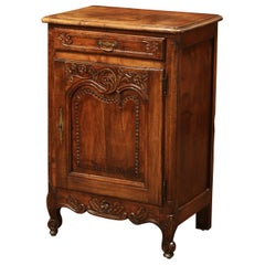Used 19th Century French Louis XV Carved Chestnut Jelly Cabinet from Normandy