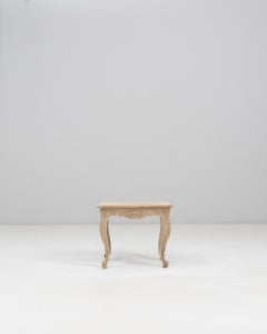19th Century French Louis XV Carved Oak Side Table