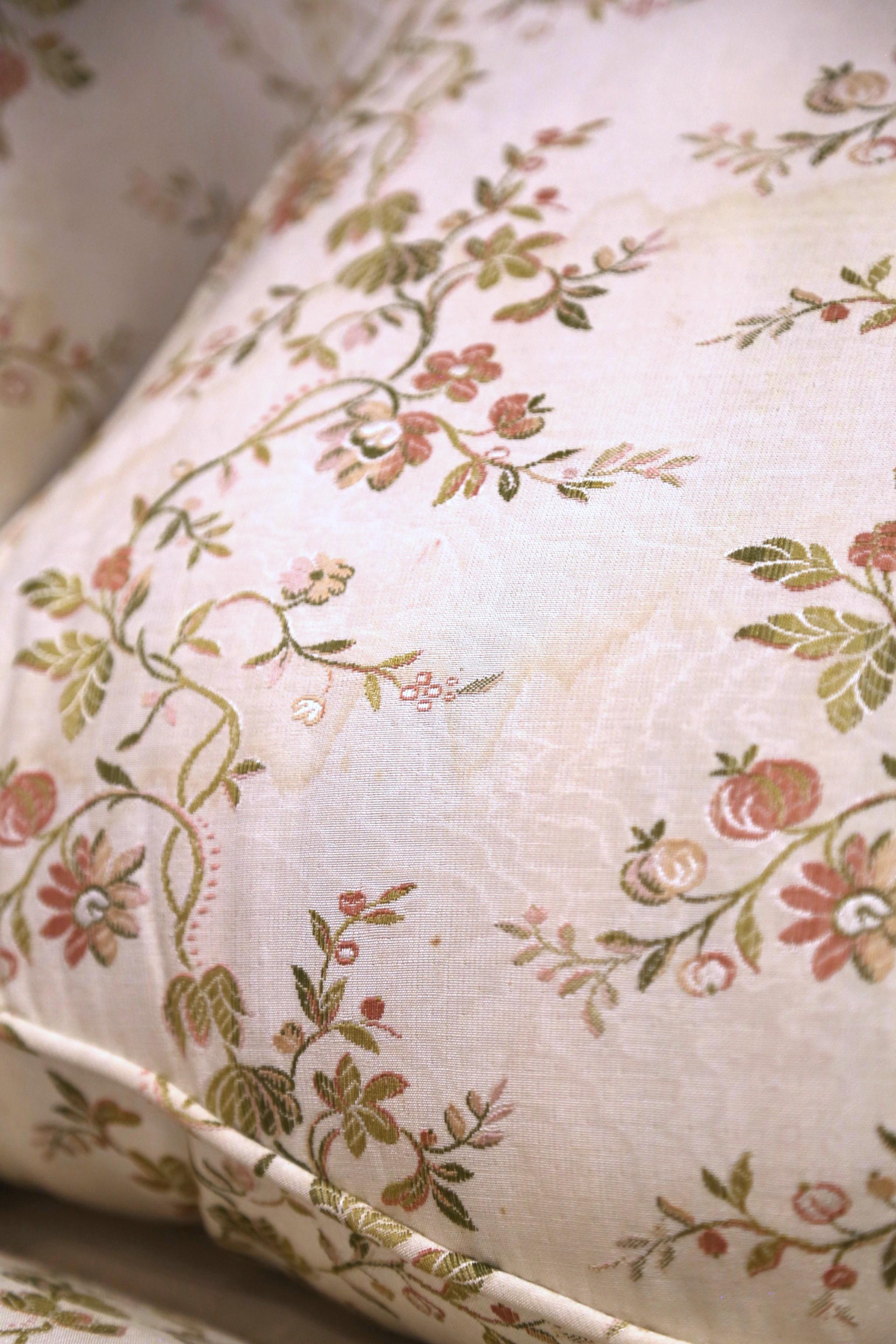 19. Jahrhundert Französisch Louis XV geschnitzt Nussbaum dreiteilige Chaise Lounge im Angebot 6