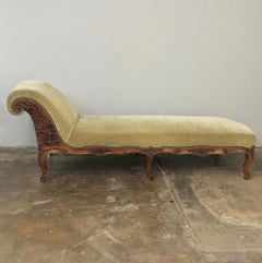 19th Century French Louis XV Chaise Longue