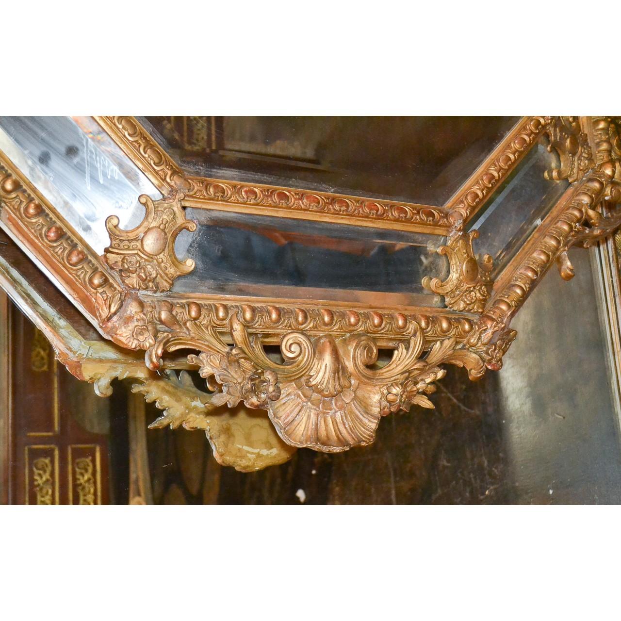 Late 19th Century 19th Century French Louis XV Cushion Mirror