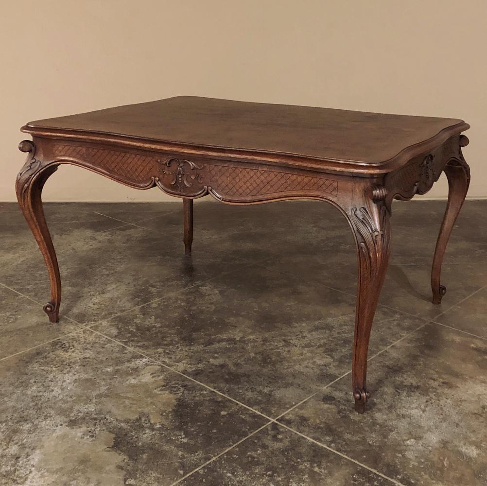 Hand-Crafted 19th Century French Louis XV Desk, Dining Table For Sale