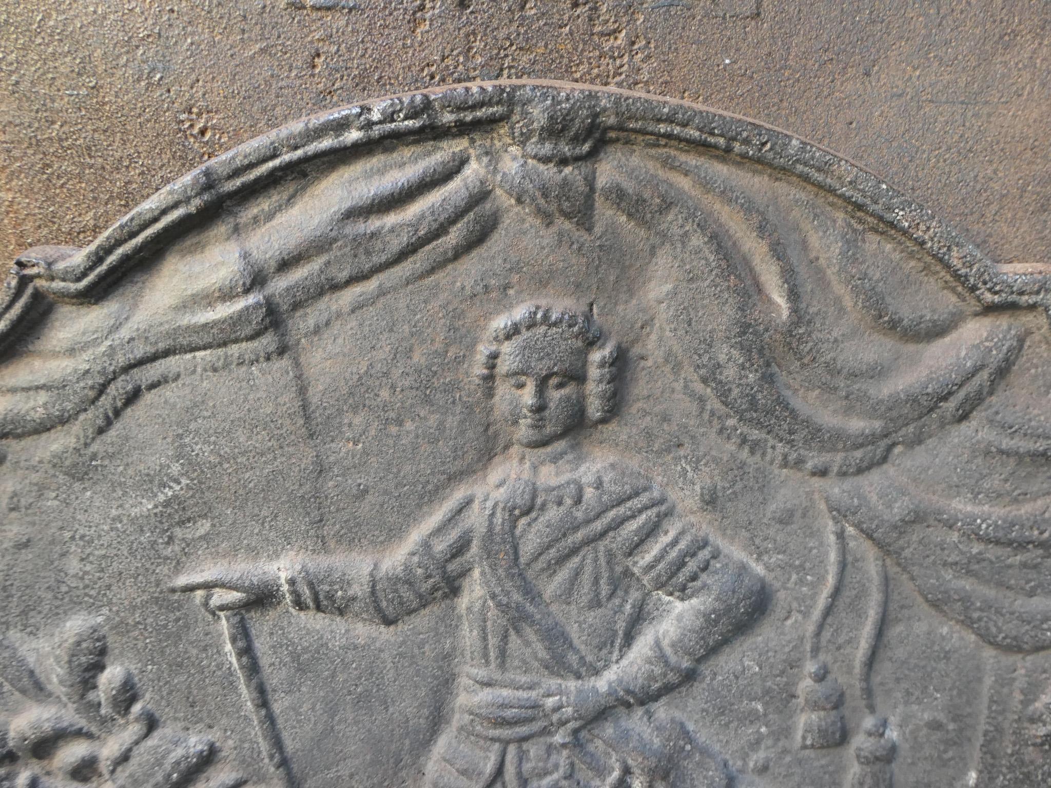 Französische 'Louis XV' Kaminlehne aus dem 19. (Eisen) im Angebot