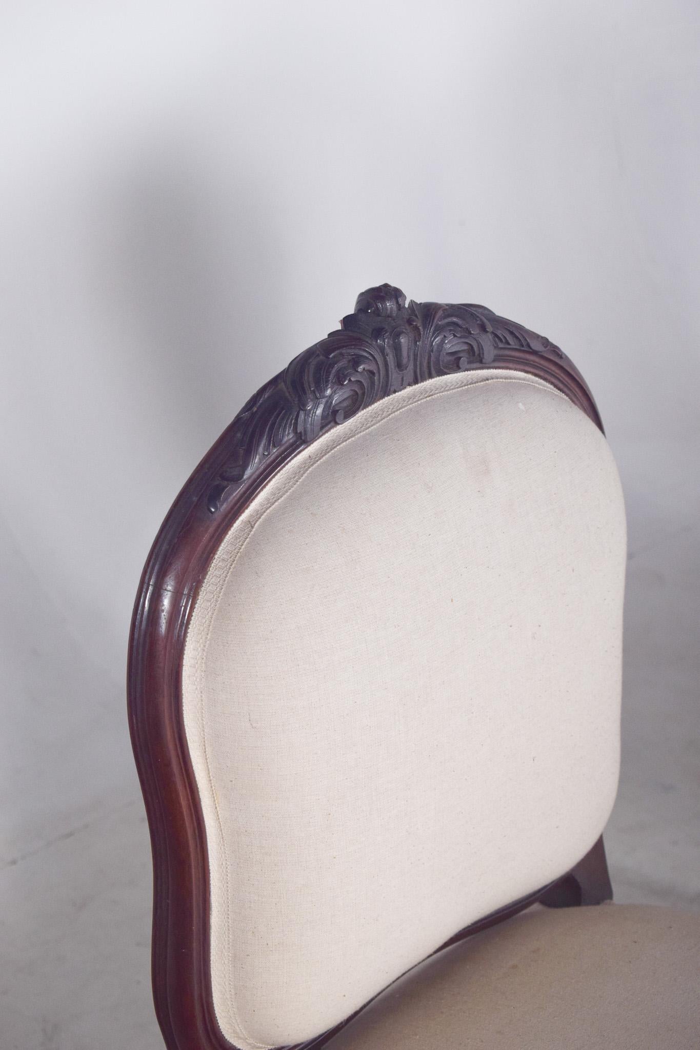 Cuatro sillas francesas Luis XV de palisandro del siglo XIX en venta 2