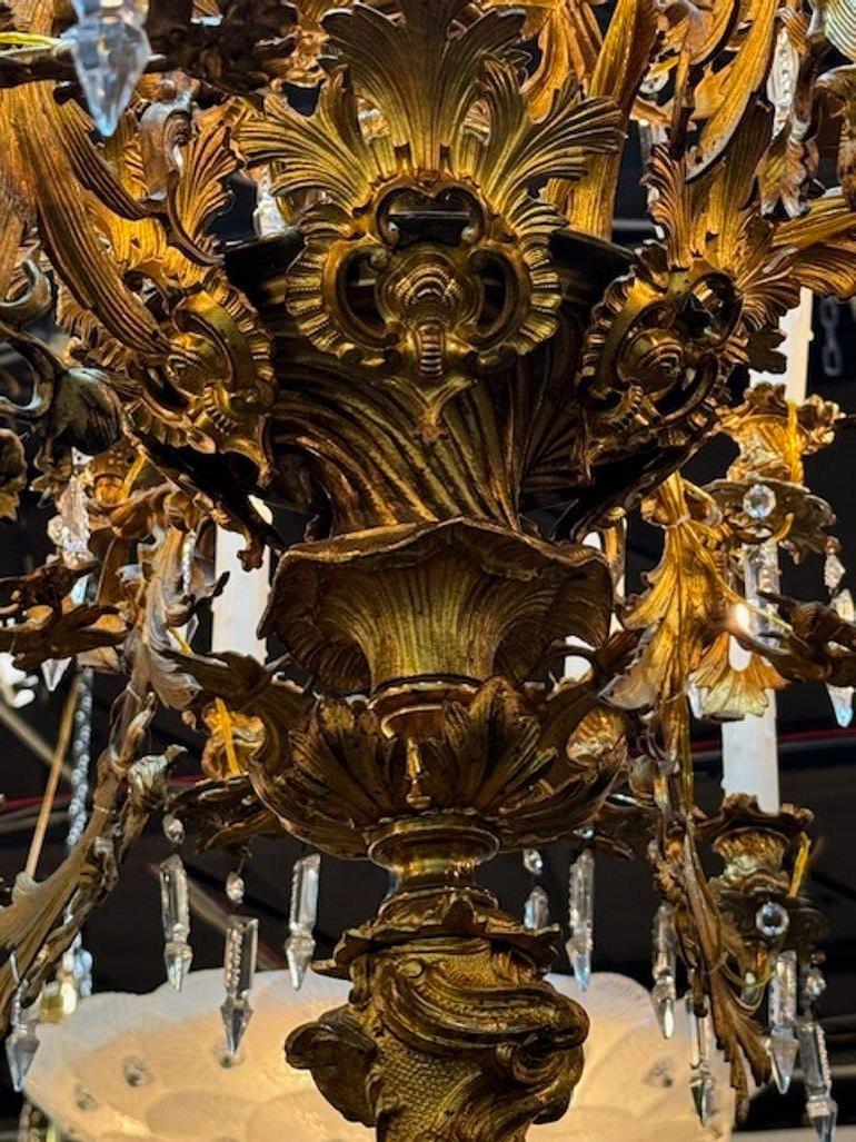 19th Century French Louis XV French Chandelier with 24 Lights For Sale 3