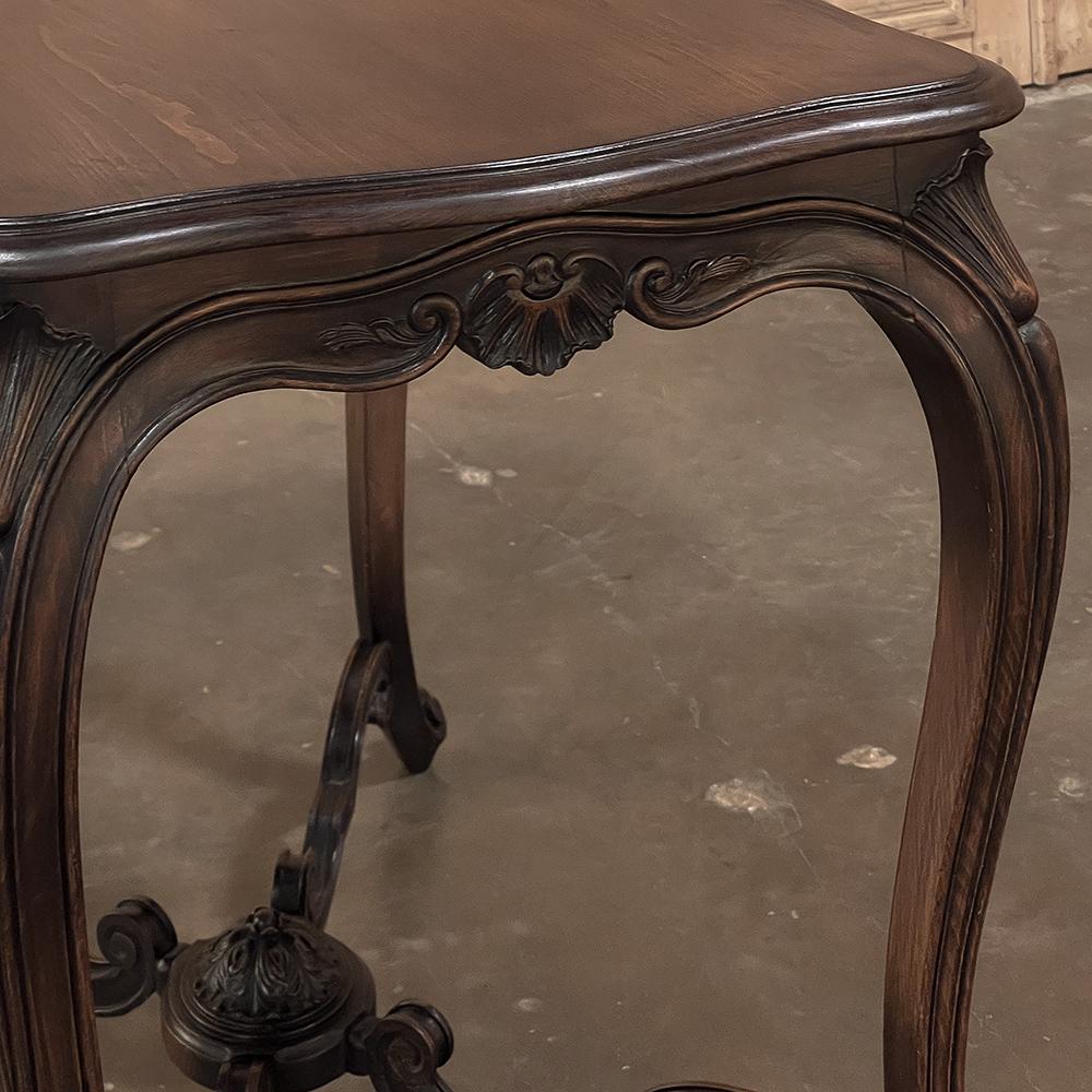 19th Century French Louis XV Fruitwood End Table For Sale 6