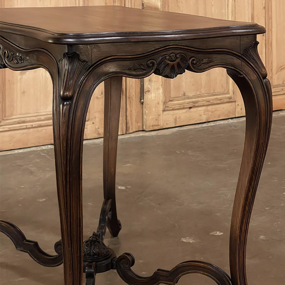 19th Century French Louis XV Fruitwood End Table For Sale 7
