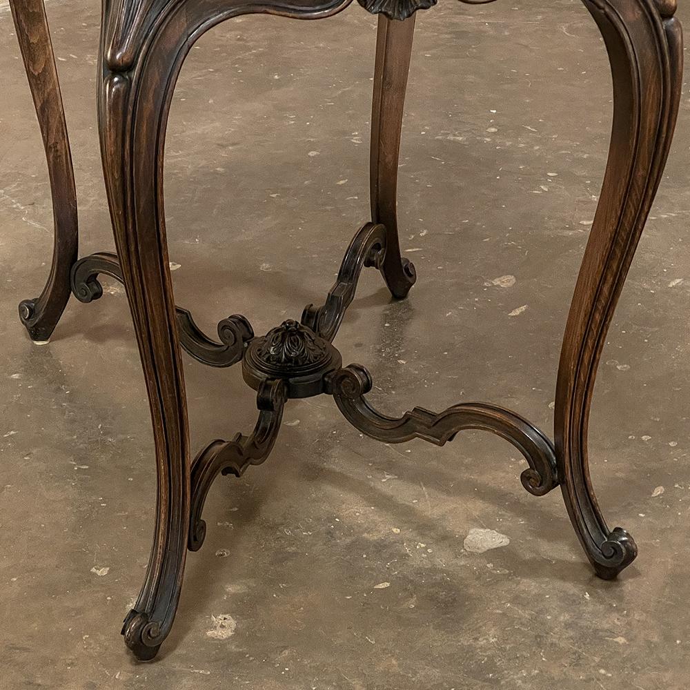 19th Century French Louis XV Fruitwood End Table For Sale 11