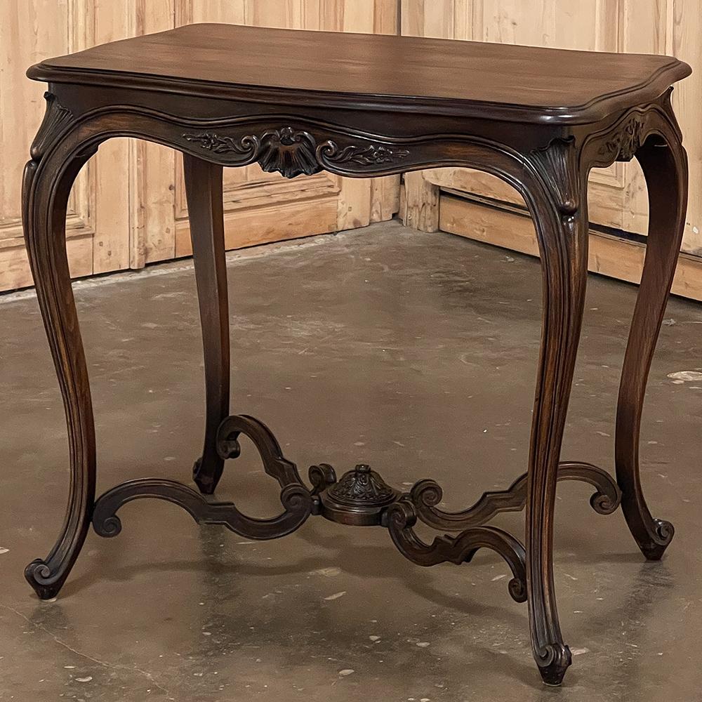 Late 19th Century 19th Century French Louis XV Fruitwood End Table For Sale