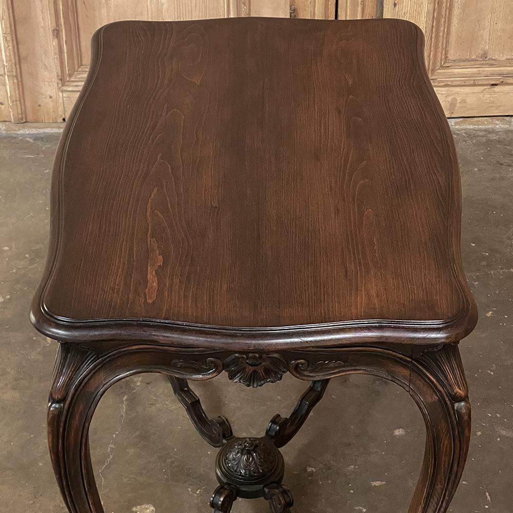 19th Century French Louis XV Fruitwood End Table For Sale 2