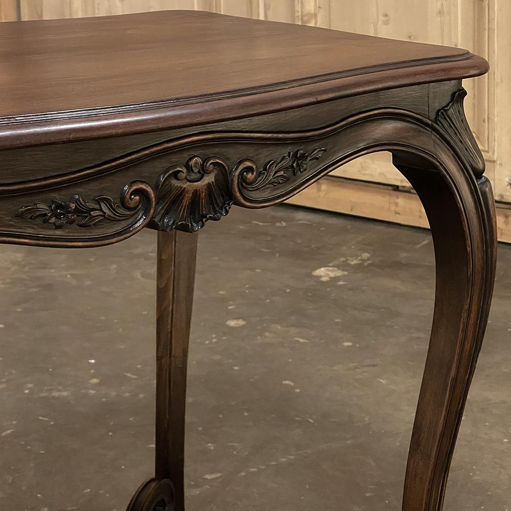 19th Century French Louis XV Fruitwood End Table For Sale 4