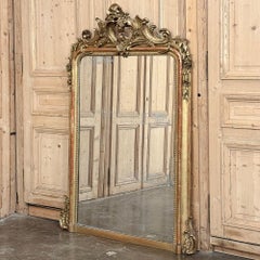 19th Century French Louis XV Gilded Mirror