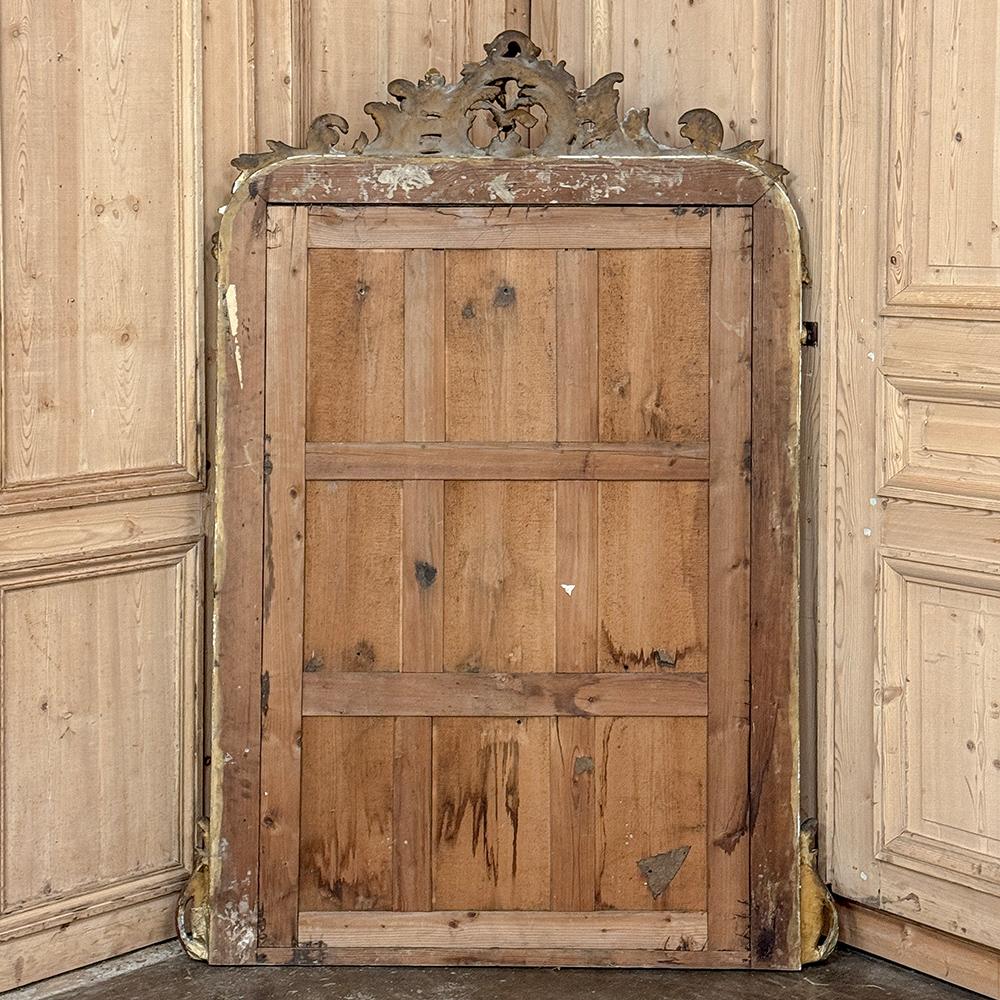 Specchio dorato francese Luigi XV del XIX secolo in vendita 14