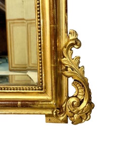 19th Century Louis XV Style Giltwood Parisian Mirror