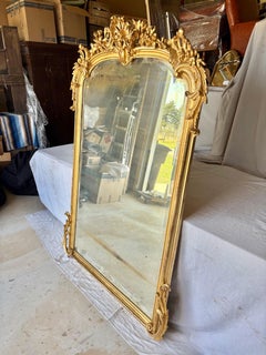 19th Century French Louis XV Giltwood Wall Mirror