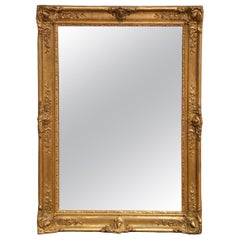 19th Century French Louis XV Giltwood Wall Mirror