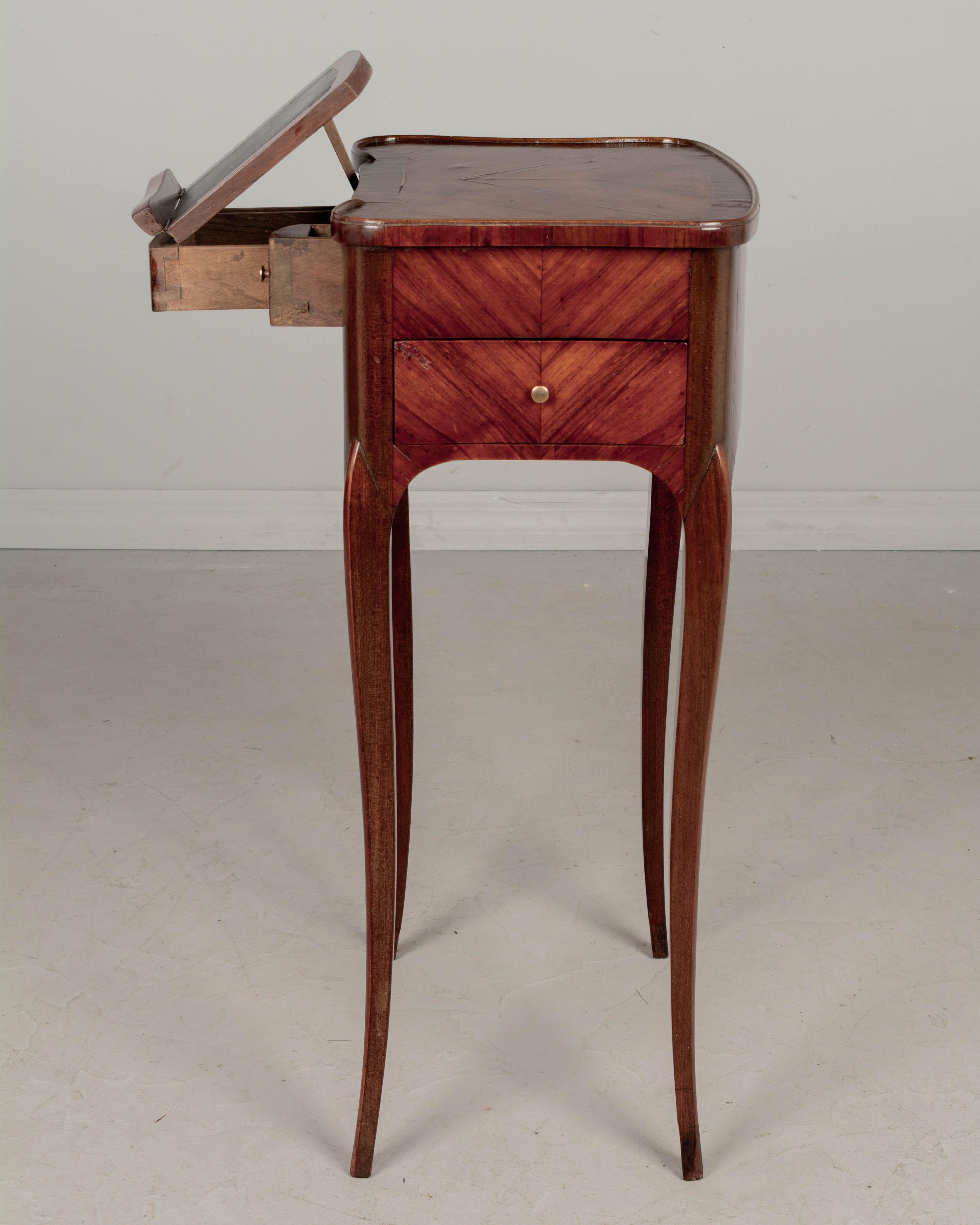 19th Century French Louis XV Marquetry Side Table For Sale 5