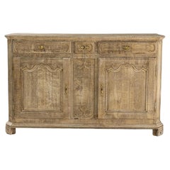 19th Century French Louis XV Oak Buffet